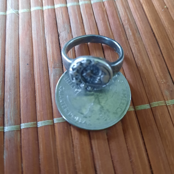 Sterling Sun & Moon ring Size 7 - Picture 4 of 4